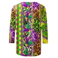 thumbnail image 5 of CEHVOM T-Shirts de Carnaval de Croisière, T-Shirts de Mardi Gras pour Femmes à Paillettes, T-Shirts de Mardi Gras pour Femmes T-Shirt Graphique Masque Pailleté, T-Shirts de Carnaval à Manches Longues à Col Rond T-Shirt de Fête Hauts de Carnaval, 5 of 5