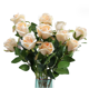 thumbnail image 2 of Xiao Hua 12 flores artificiales de rosa de montaña nevada, flores falsas, flores artificiales para decoración de bodas, 2 of 5