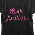 thumbnail image 2 of Grease Pink Ladies Logo Crew Neck Short Sleeve Women's Black T-shirt-Medium, 2 of 3