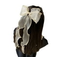 thumbnail image 2 of SPRING PARK Women Girls Korean Ribbon Lace Long Ribbon Hair Bow Hair Clips, 2 of 7