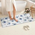 thumbnail image 4 of Pioneer Flower Floral Print Pattern Bathroom Rugs Mat, Non Slip Microfiber Bathroom Rug with Rubber Backing, Soft Mats for Bathroom Floor Tub Shower, 24"x60", 4 of 5