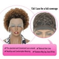 thumbnail image 3 of Urbeauty Pixie Curly Lace Front Wigs Human Hair for Women Brazilian Short Human Hair Wigs Ombre Brown Lace Wig 150% Density Pre plucked, 3 of 6