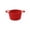 Red, variant on Cotton Rope Storage Basket with Beaded Grips – Multi-Use Desktop Bin for Organizing Small Items, Home Office and Nursery Decor