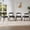 Black, variant on Farini Mid-Century Dining Chairs Set of 4, Solid Wood Frame & Woven Leather Seats, Black-Beige