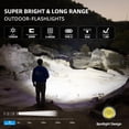 thumbnail image 3 of WUBEN L50 Rechargeable Tactical Flashlight 1200 Lumens IP68 Waterproof 5 Modes USB-C Rechargeable EDC Pocket Flashlight for Camping Emergency, 3 of 10