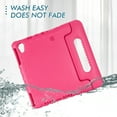 thumbnail image 6 of iPad Mini 6 Case 8.3", Kids Friendly Lightweight Durable EVA Shockproof Full Rugged Convertible Handle Foldable Stand Protective Cover, Rose, 6 of 6