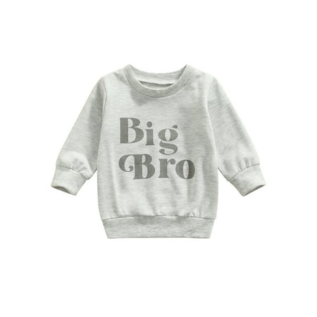 

Kiapeise Baby Girl Boy Letter Printed Sweatshirt Casual Long Sleeve Loose Pullover Sweater Tops