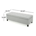 thumbnail image 4 of Sterling Fabric Tufted Storage Ottoman, 4 of 13