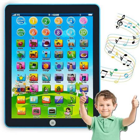 YIYOUZQT Learning Tablet with 5 Learning Mode Interactive Educational Electronic Learning Pad Toys Preschool Children Toys Toddler Gifts for Age 1 2 3 4 5 Year Old Boys and Girls