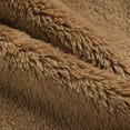 thumbnail image 4 of Quealent Toddler Baby Girl Boys Sleeveless Fleece Plush Vest Sherpa Waistcoat Kids Solid Color V-neck Zipper Outerwear with Pockets (Brown, 12-18 Months), 4 of 4