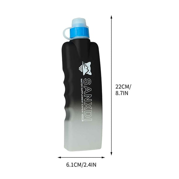 Pisexur Batería de cocina Botella de agua deportiva para correr de 300 ml, multicolor, para fitness, riñonera curva para la cocina del hogar
