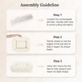 thumbnail image 3 of Exclusivo Mezcla Ribbed Plush Cuddler Dog Bed, 20"x16" Calming Pet Bed with Non-Slip Bottom for Small Dogs, Ivory, 3 of 7