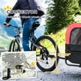 thumbnail image 6 of Aosom 2-in-1 Small Dog Bike Trailer and Bike Stroller Dog Accessory, 6 of 9