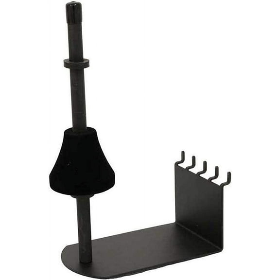Trombone Holder – Slatwall and Pegboard Mount Display (Quantity 1) (1, Black)