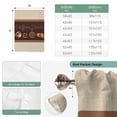 thumbnail image 6 of Vintage Coffee Time Tie Up Curtains for Windows, Adjustable Balloon Window Shades, Farmhouse Desserts Beige Burlap Kitchen Window Treatments Adjustable Roll Up Curtain for Basement/Nursery 52"x45", 6 of 8
