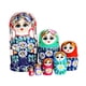thumbnail image 3 of Muñeca Matryoshka Strade Fareast Limited de Madera 7 Capas Azul, 3 of 5