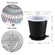 thumbnail image 1 of Maceta transparente para control de raíces orquídea flor carnosa contenedor transpirable (negro) Sywqhk Libre de BPA, 1 of 8