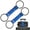 Blue, variant on 2026 New Luggage Straps for Suitcases, Adjustable Bungee Elastic Belt To Connect Two Suitcases