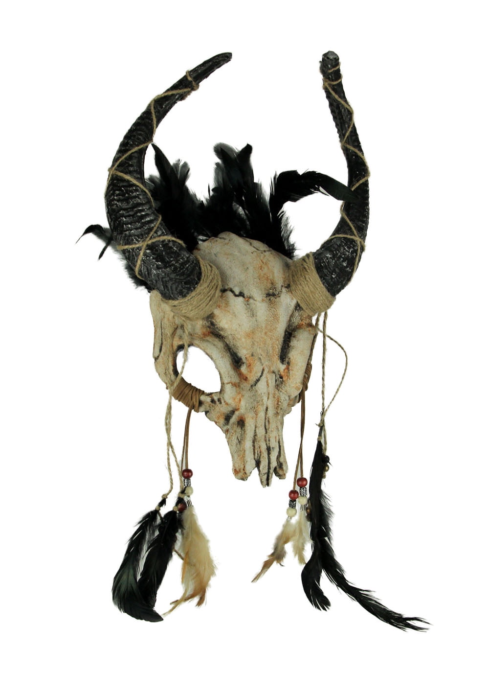 KBW Tribal Demon with Feathers Halloween Costume Mask - Walmart.com