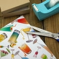 thumbnail image 3 of Cocktails Cocktail Drinks Happy Hour Bar Pattern Premium Roll Gift Wrap Wrapping Paper, 3 of 5