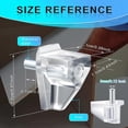 thumbnail image 2 of 3 Millimeters or 1/8 Inch Shelf Support Peg Clear Plastic Support Small Cabinet Shelf Pins Replacement Peg Cabinet Shelf Supports Pins Shelf Holder Pi, 2 of 5