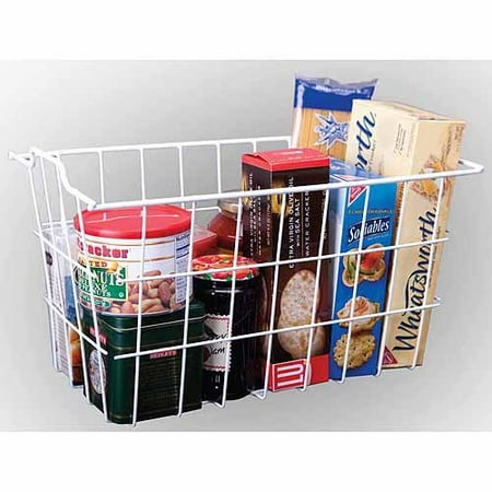 - Panacea 40604 White Vinyl Coated Wire Storage Basket