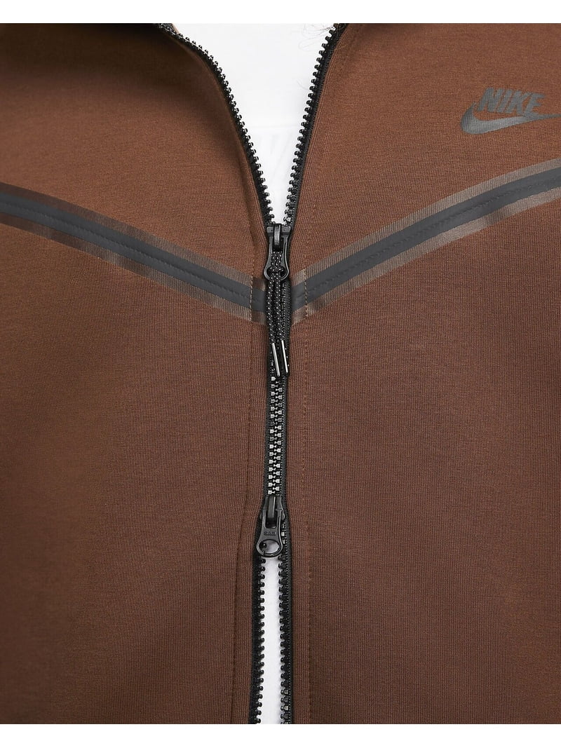 Men's Nike Sportswear Cacao Wow/Black Tech Fleece Full-Zip Hoodie