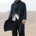 thumbnail image 5 of TIHLMK Mens Winter Coats Summer Men's Windbreaker Mid-length Cloak Cardigan Long-sleeved Jacket, 5 of 7