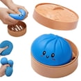 thumbnail image 2 of Dumpling Squishies Toy, Giant Glitter Dumpling Stress Ball, Colorful Bao Bun Squeeze Toy, Sensory Fidget Stress Relief Hand Toy with Food Steamer, 2 of 10