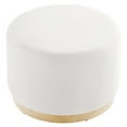 thumbnail image 3 of Modway Tilden Performance Velvet Upholstered Ottoman in Alabaster Natural, 3 of 8