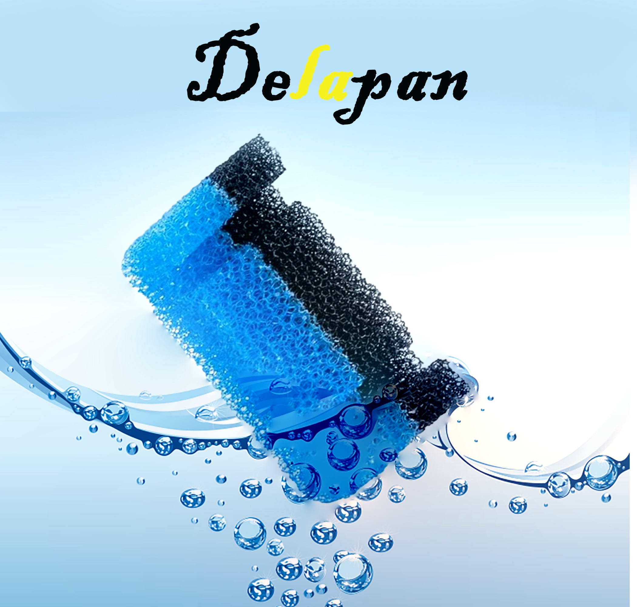 Delapan Cat Fountain Foam Filter Replacement, 24 Packs for 84 oz/2.5 L Cat Automatic Water Fountain