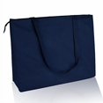 thumbnail image 1 of (Lot de 12) Ensemble de 12 - Sac Fourre-Tout Jumbo Réutilisable en Non-Tissé avec Fermeture Éclair (Marine), 1 of 2