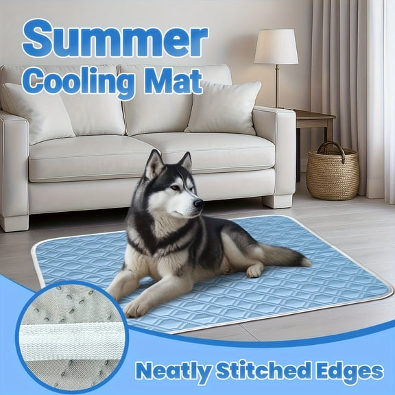 Cooling Mat For Dogs - Pressure Activated Gel Dog Cooling Mat - No Need to Freeze Or Refrigerate This Cool Pet Pad - Keep Your Pet Cool, Use Indoors, Outdoors or in the Car, 16 × 12 inch