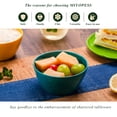 thumbnail image 4 of MIYOPESI 4.7-Inch Melamine Rice Bowls (Set of 6) - 12oz Unbreakable and Reusable Soup Bowls with Ceramic Feel, Stackable and Dishwasher-Safe Dinnerware (Multi-color), 4 of 6