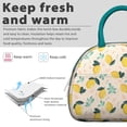 thumbnail image 3 of Bright Lemons Lunch Bag Women – Cute Yellow Fruit Design with Floral Accents, Leakproof & Insulated, Perfect for School, Office or I Love Lemons Gift Idea, 3 of 6