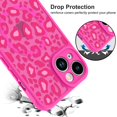 thumbnail image 4 of Funda KANGHAR para iPhone 14 Plus con estampado de leopardo rosa intenso, 4 of 6