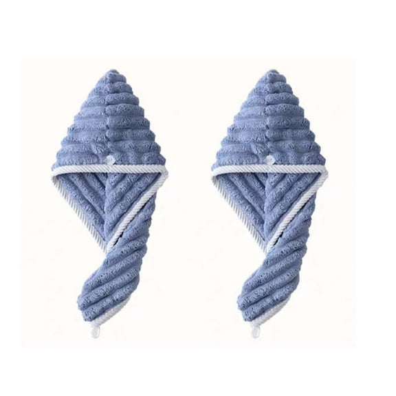 Microfiber Hair Towel, 2 Packs Hair Turbans for Wet Hair, Drying Hair Wrap Towels for Curly Hair Women Anti Frizz ,25.6"X9.8"