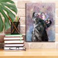 thumbnail image 6 of Epic Graffiti 'Flower Crown Pug' by Furbaby Affiliates, Canvas Wall Art, 12"x16", 6 of 8