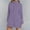 Purple, variant on UTSJKR Half Zip Pullover Women Cute Oversized Mock Neck Sweatshirt Side Split Tunic Sweatshirt Spring Fleece Pullover with Pockets Pink M