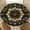 Black Gold Mandala, variant on ARTSLION Elastic Tablecloth For Round Tables, Waterproof Tablecover For Up To 36in Round Table, Dining Tablecover For Indoor And Outdoor, Holiday, Sunset Dolphins