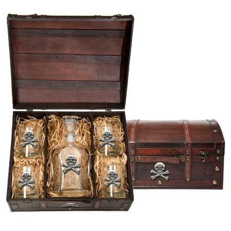 Capitol Decanter - Skull and Bones Capitol Decanter Chest Set