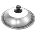 thumbnail image 1 of 1Pc Practical Pot Cover Useful Pan Overflow Cover Household Use Tableware (Silver), 1 of 6