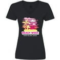 thumbnail image 3 of Inktastic Beach Week Puerto Vallarta Mexico with Palm Trees Women's V-Neck T-Shirt, 3 of 5