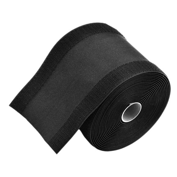 Floor Cable Protective Cover Reusable Cord Protector Sticky Wire Sleeve (Black)