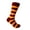 Burgundy with Gold Yellow, variant on Burgundy(Claret/Sangria/Maroon/Wine) with Gold Yellow Color Mid-calf Stripes(Zebra Stripes) Dress Casual Socks for Men