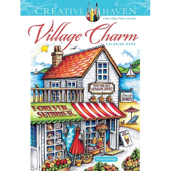 Pre-Owned Creative Haven Village Charm Coloring Book (Paperback) 0486849678 9780486849676