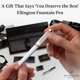 thumbnail image 3 of Ellington Pens Juego de pluma estilográfica de lujo - Plumas estilográficas para escribir - Punta media suave - Incluye convertidor de tinta recargable 3 cartuchos de tinta [negro y azul] Caja de rega, 3 of 7