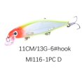 thumbnail image 2 of Yuarrent 1 uds/10 Uds 11cm 3D ojos cebos de pesca artificiales plástico simulación Swimbait agua salada Wobblers cebo Pescar No.04 Yuarrent DJ1048-04, 2 of 4