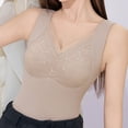 thumbnail image 5 of PBFRDSJ Women's Lace Camisole Tank Top Seamless Tummy Control Compression Shapewear Camisoles V Neck Ribbed Slim Fitted Tops, 5 of 9
