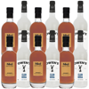Nkd Distillery Whiskey 6 Pack Alternative Premium Non-Alcoholic Spirit 750 ML Bottles w 6 Pack Owen’s Mixers Club Soda 750 ML Bottles - Perfect for Mocktails - A
